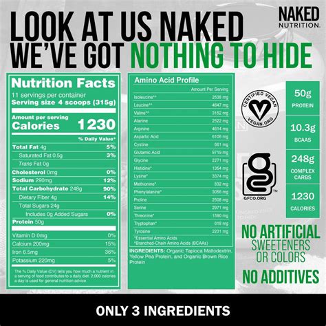 naked mass unflavored|Naked Vegan Mass